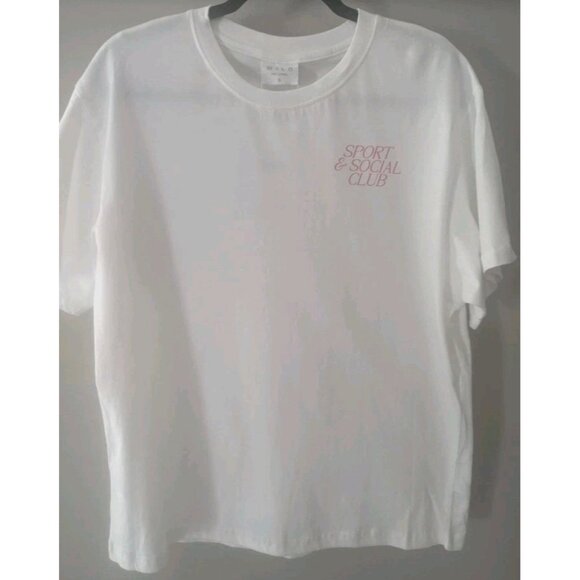 Wilo The Label Sport And Social Club White Cotton Tee T-shirt Size XS NWT - Picture 5 of 13